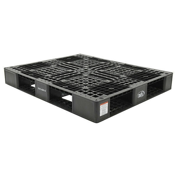 Black Plastic Pallet, 6000 lb., 48 x 40