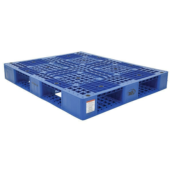 Blue Plastic Pallet, 6000 lb., 48 x 40