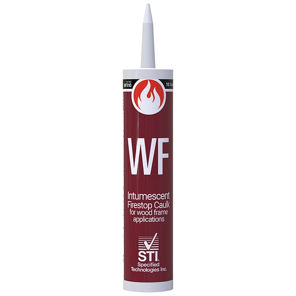 Fire Barrier Sealant, 10.1 oz., Red, Latex