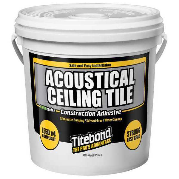 Construction Adhesive,  GREENchoice Acoustical Series,  Beige,  1 gal,  Pail