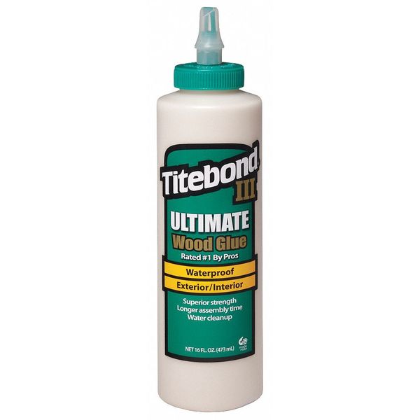 Wood Glue,  16 fl oz,  Bottle,  III Ultimate