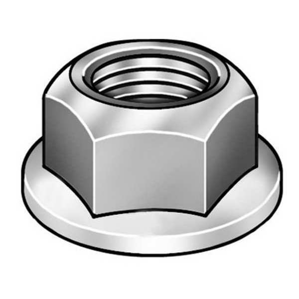 Top Lock Distorted Thread Lock Nut,  #10-24,  Steel,  Grade 2,  Zinc Plated,  7/32 in Ht,  100 PK