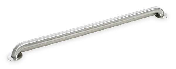 36" L,  Front Mounted,  Stainless Steel,  Grab Bar,  Satin