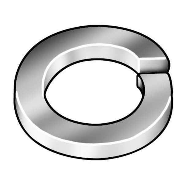 Split Lock Washer,  Fits Bolt Size #6 Steel,  Zinc Plated Finish,  100 PK