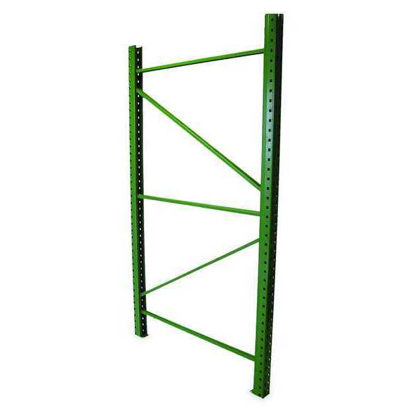 Upright Frame,  Teardrop,  Roll Formed Style,  120 in H,  3 in W,  42 in D,  Green