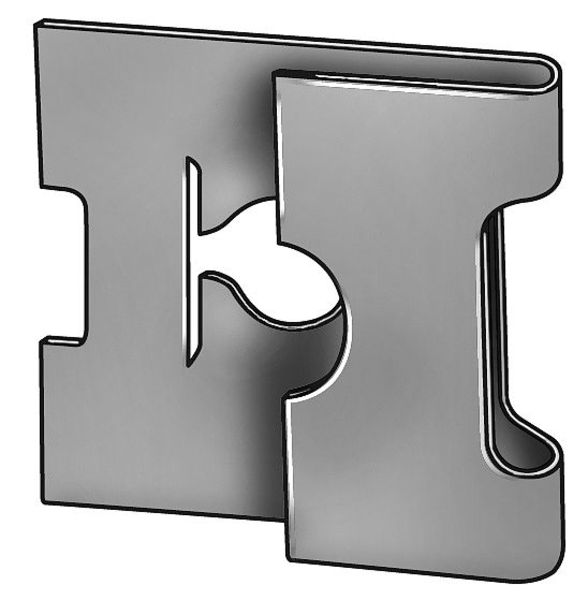 Spring Nut,  #8-32,  J Shape,  Steel,  Not Graded,  Phosphate Finish,  50 PK