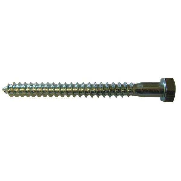 Lag Screw,  5/16 in,  3-1/2 in,  Steel,  Hot Dipped Galvanized Hex External Hex Drive,  50 PK