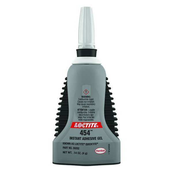 Instant Adhesive,  454 Series,  Clear,  0.14 oz,  Bottle