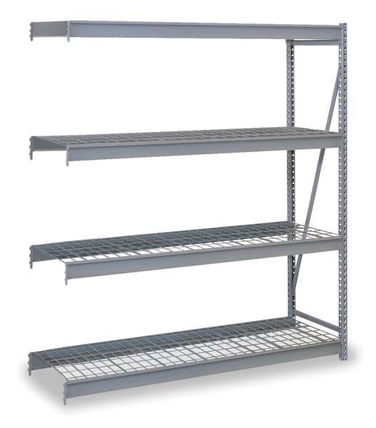 Add-On Bulk Storage Rack,  24 in D,  48 in W,  4 Shelves