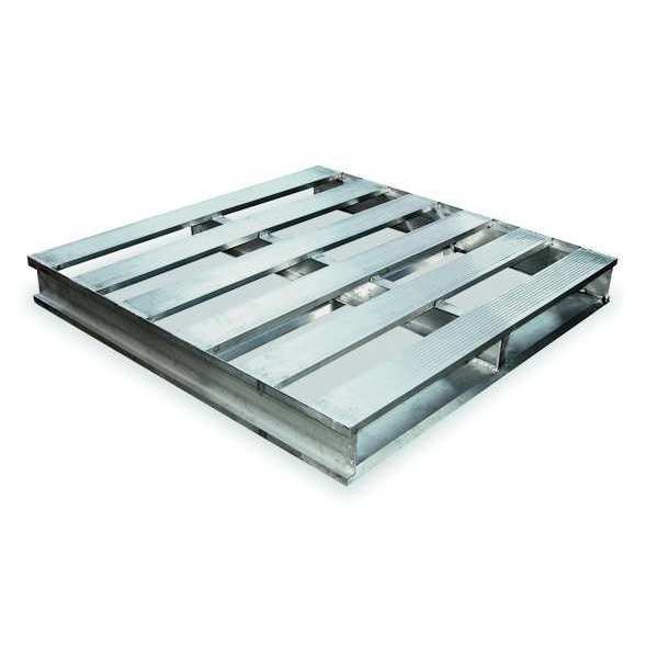 Stackable Extruded Aluminum Pallet,  48 in L,  42 1/4 in W,  6 in H