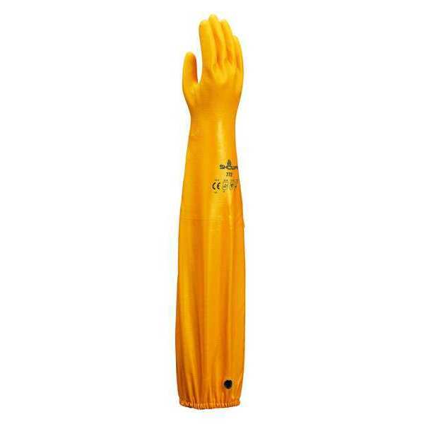26" Chemical Resistant Gloves,  Nitrile,  8,  1 PR