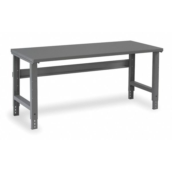 Bolted Work Bench,  Steel,  72" W,  33-1/2" Height,  1800 lb.,  Straight