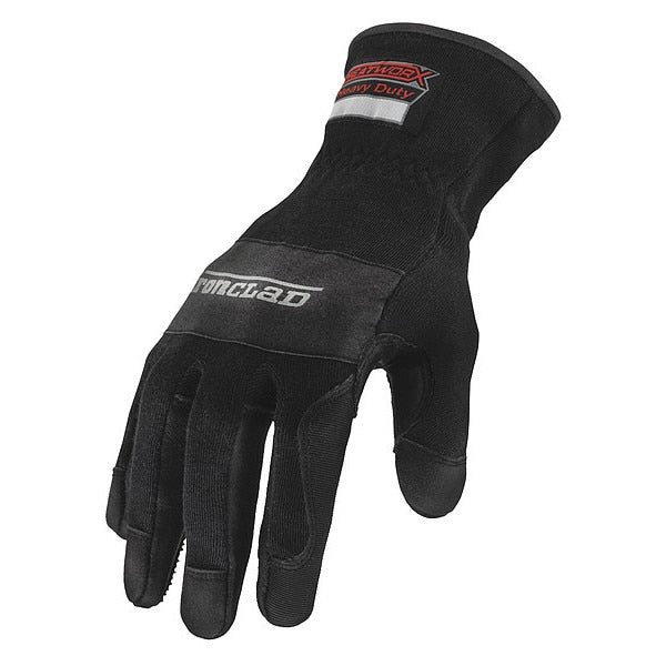 Large Black Gauntlet Cuff Heat Resistant Gloves