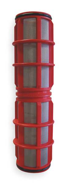 Filter Screen, Red, 10" Length, 2" Dia