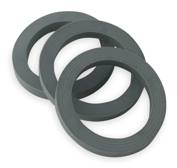 1-1/4" to 1-1/2" " Dia.,  Rubber,  Black/Rubber Finish,  Lavatory/Kitchen,  Washer