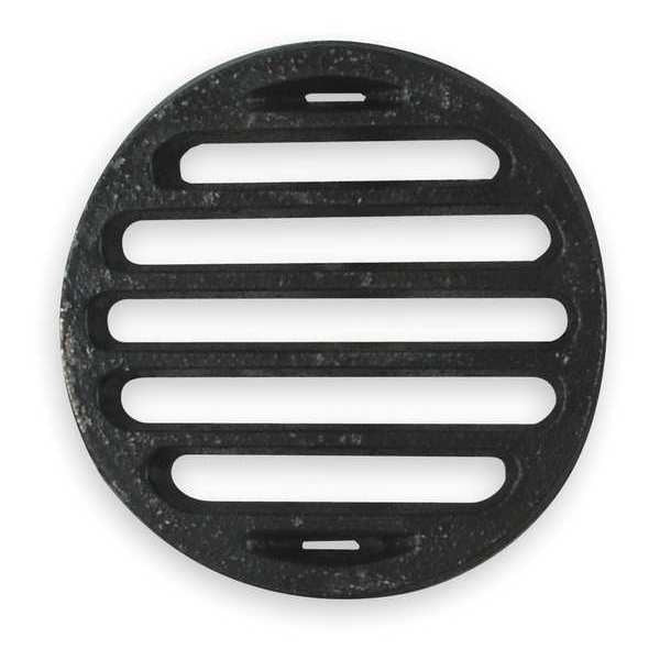 Shower Drain Grid, Pipe Dia 4 In, CI