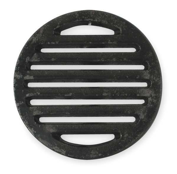 Shower Drain Grid, Pipe Dia 5 In, CI