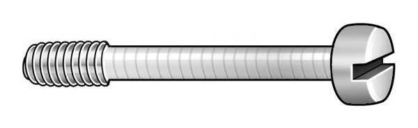 Captive Panel Screw,  #10-32 Thrd Sz,  1/2 in Lg,  9/32 in Thrd Lg,  Smooth,  Passivated
