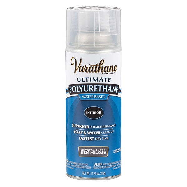 Varathane Interior Polyurethane Spray Paint,  Clear Semi-Gloss,  11.25 oz.