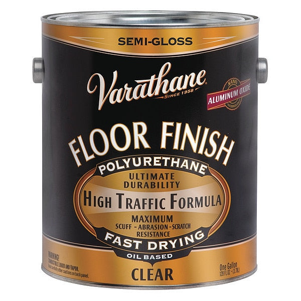 Floor Finish, Clear, Semi-Gloss, 1 gal.