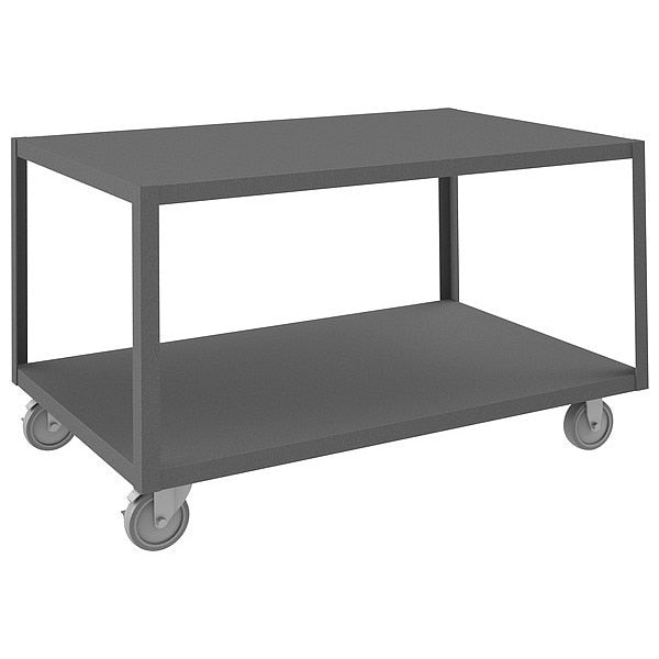 High Deck Portable Table, 2 Shelves