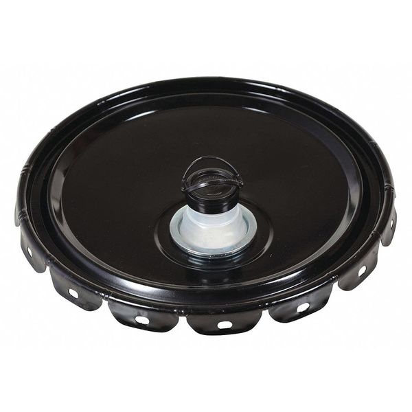 Steel Pail Lid, Black, For Use With 1TMH7