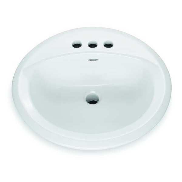 Bathroom Sink, Counter Top, 19-1/8 In. L