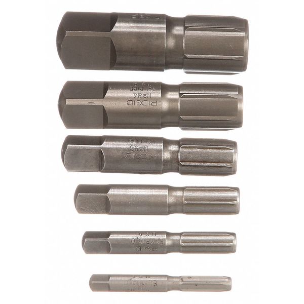 6 Piece Pipe Extractor Set for 1/8"-1" Pipes