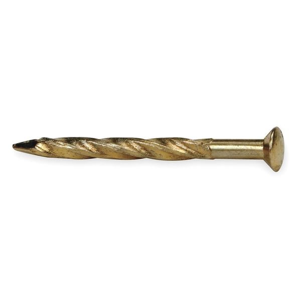 Nail, Brass, 1 1/4 In L, PK250