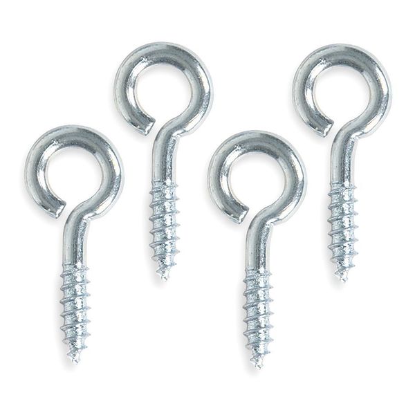 Eye Bolt 3/16 in ID,  Steel,  Zinc Plated,  20 PK