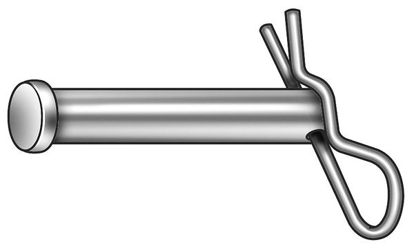 Clevis Pin, Std, 18-8, 0.500 Dia x 2 In L