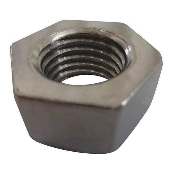 Jam Nut,  5/8"-18,  18-8 Stainless Steel,  Not Graded,  Plain,  3/8 in Ht,  25 PK