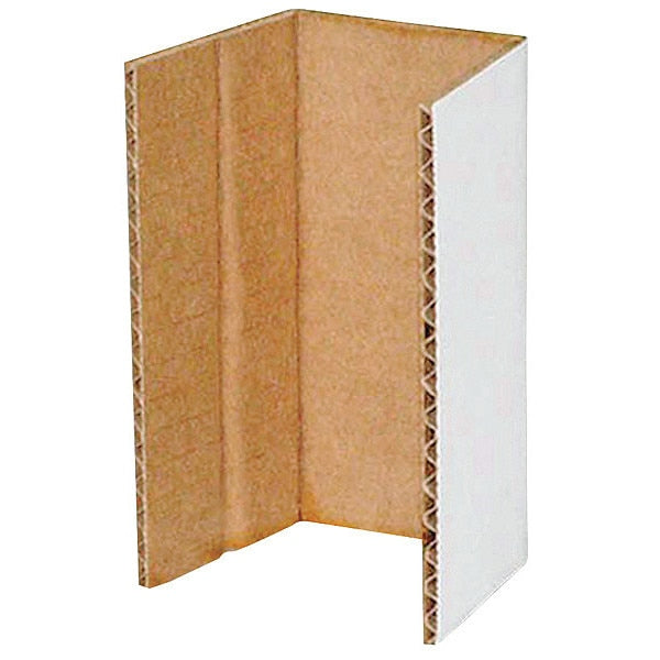 Cardboard Corrugated Shelf Bin Divider,  White,  2 1/4 in,  4 1/4 in W