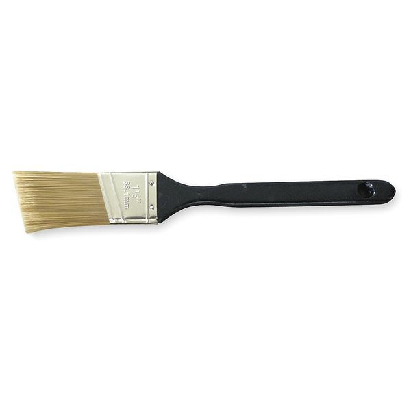 1-1/2" Angle Sash Paint Brush,  Polyester Bristle,  Plastic Handle