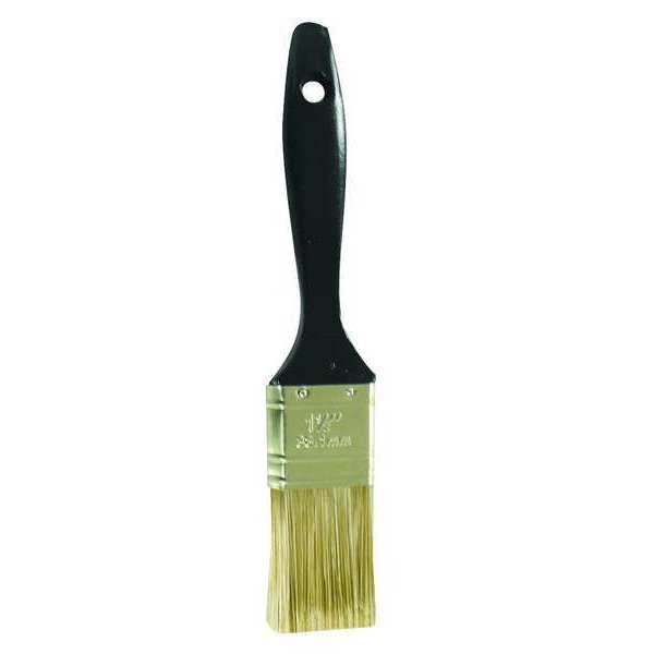 1-1/2" Flat Sash Paint Brush,  Polyester Bristle,  Plastic Handle