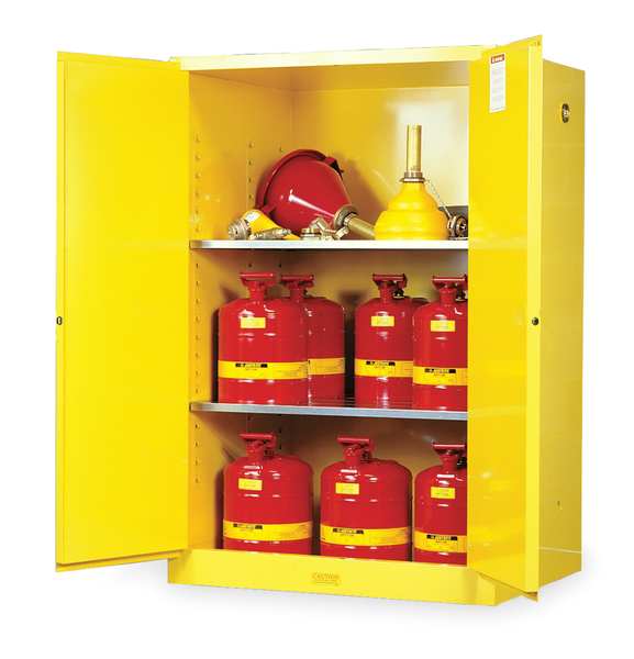 Sure-Grip EX Flammable Safety Cabinet,  90 gal.,  Yellow