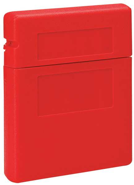 Document Box,  12 1/2 in H x 10 1/4 in W x 2 1/4 in D,  Plastic,  Includes Mounting Tape & (4) Labels