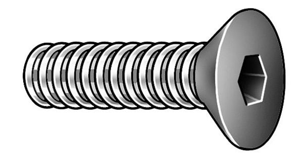 M8-1.25 Socket Head Cap Screw,  Black Oxide Steel,  18 mm L,  50 PK