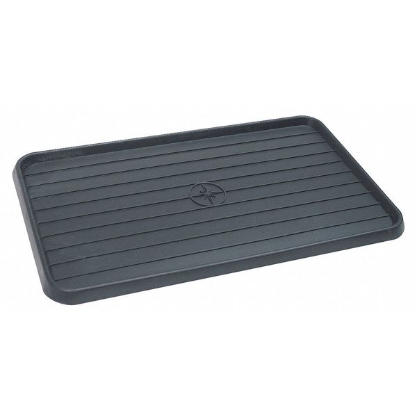 Spill Tray,  25 in L x 15 in W,  Polypropylene,  .75 Gallon Spill Capacity,  Indoor/Outdoor,  Black