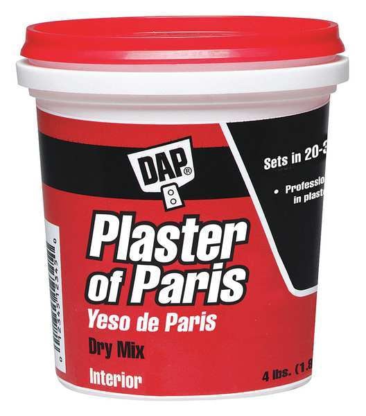 Plaster of Paris,  4 lb,  Tub,  White