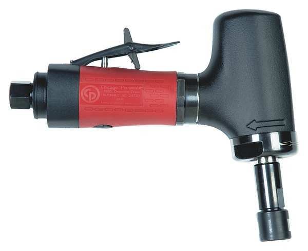 Angle Die Grinder,  1/4 in NPT Female Air Inlet,  1/4 in Collet,  Heavy Duty,  18, 000 RPM,  0.54 hp