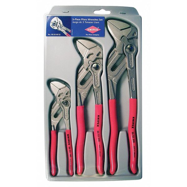3 Piece Channellock Plastic Grip Plier Wrench Set Dipped Handle