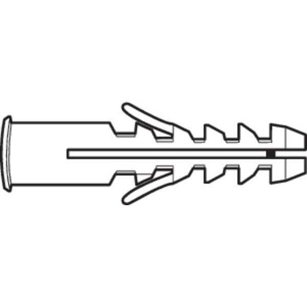 Screw Anchor,  1-3/16" L,  Polyamide