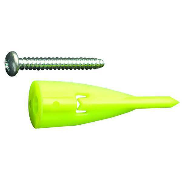 WallClaw Anchors Hammer",  1-1/4" L,  Nylon