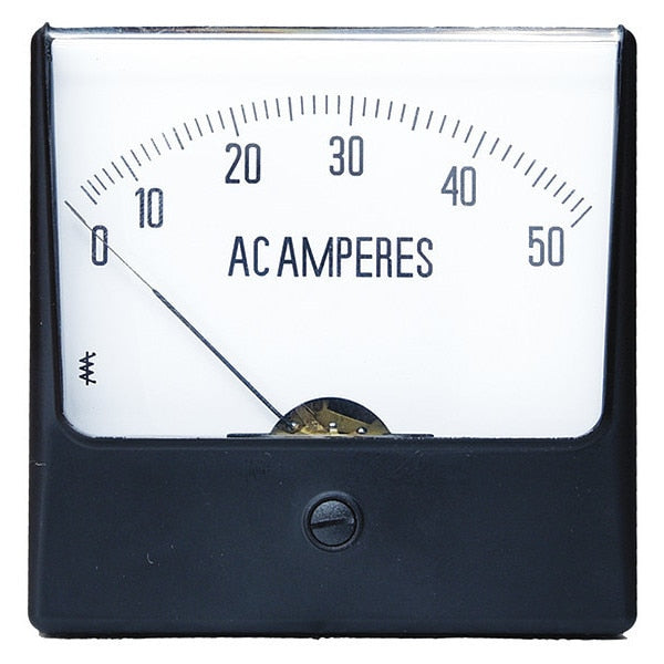 Analog Panel Meter, AC Current, 0-50 AC A