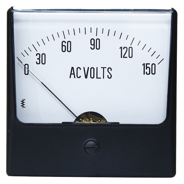 Analog Panel Meter, AC Voltage, 0-150 AC V