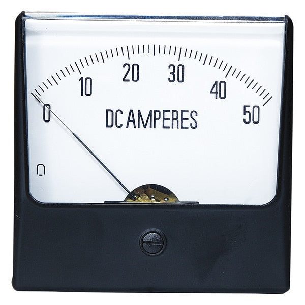 Analog Panel Meter, DC Current, 0-50 DC A