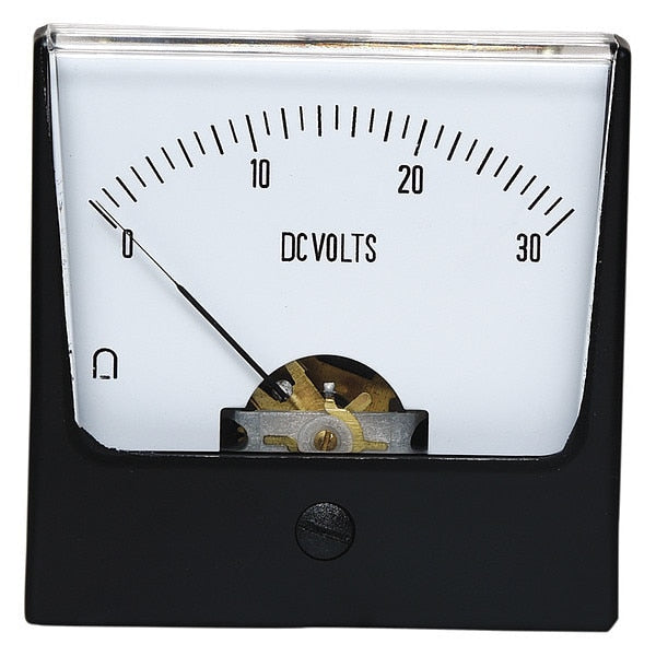 Analog Panel Meter, DC Voltage, 0-30 DC V