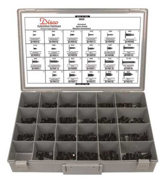 Universal Shield Retainer Asst, 311 Pc