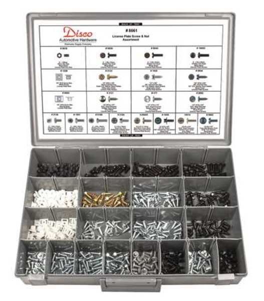 Nut and Screw Assortment,  Nylon,  Zinc Plated Finish